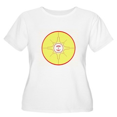 Tru Keesey Sun Mandala Logo Scoop Neck Tee Shirt